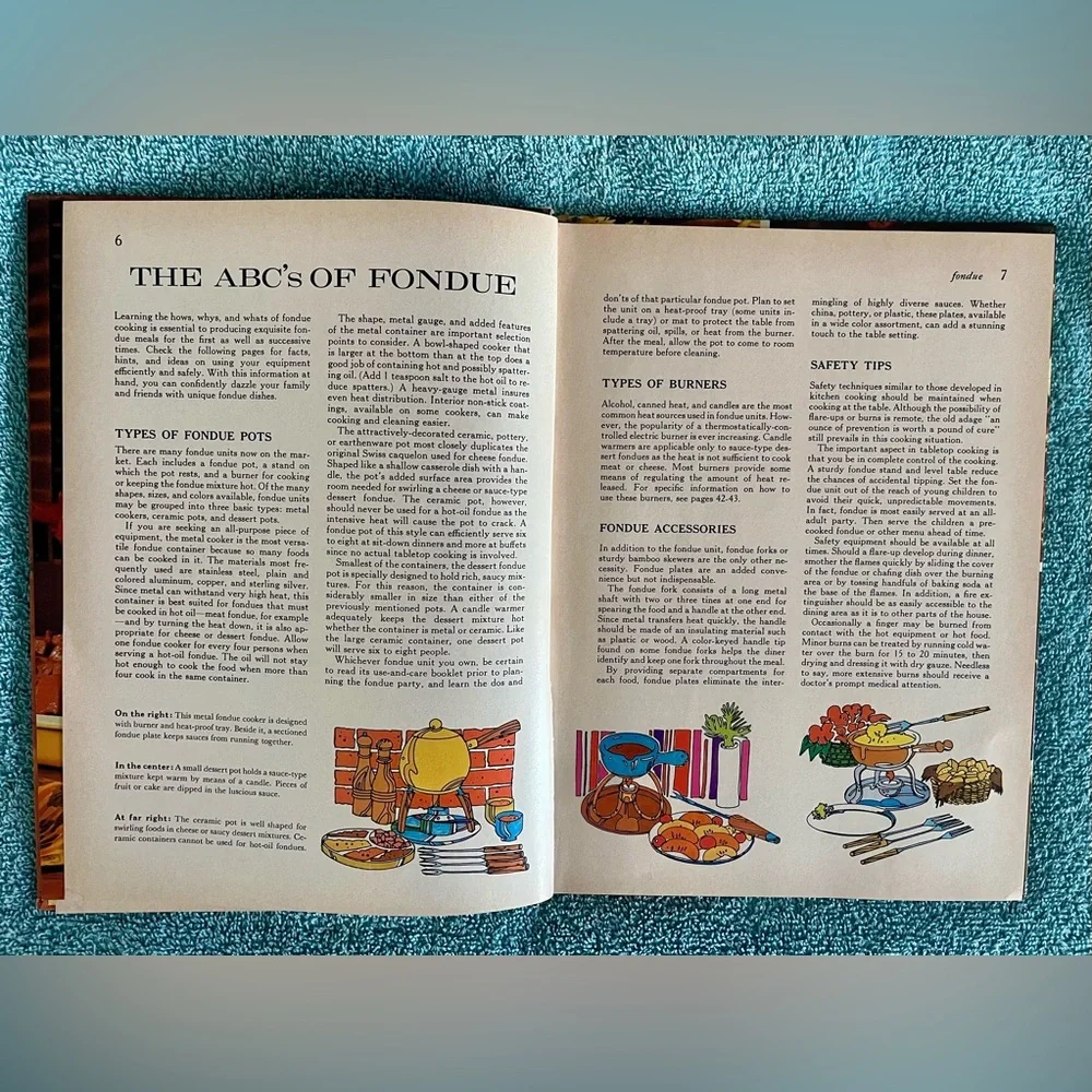 Vintage Better Homes and Gardens Fondue Cookbook Yellow Cover
